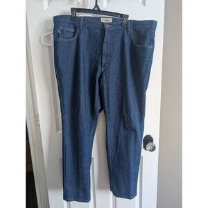 Vtg L.L. Bean Cotton Jeans Mens 42x29 Straight Classic Fit Blue Light Wash Denim